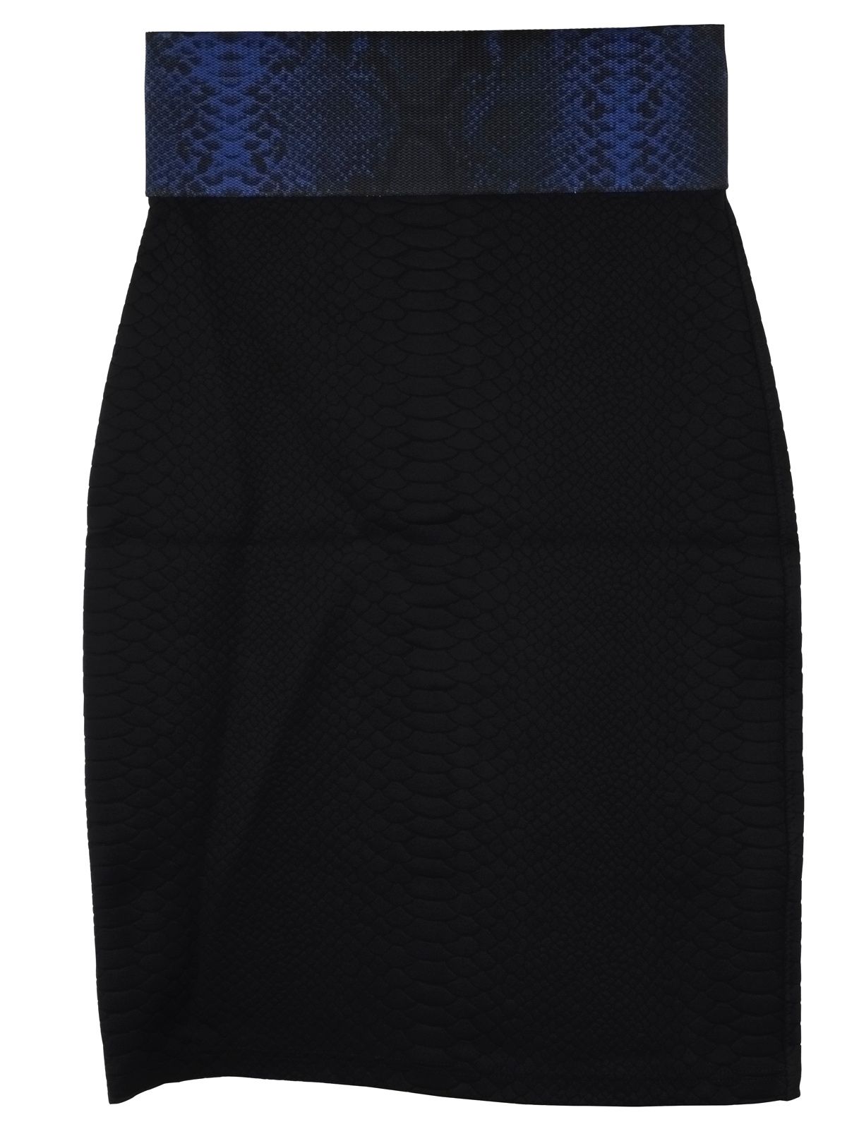 Christopher Kane Black snake-textured jacquard skirt Size XS polyamide/elastane