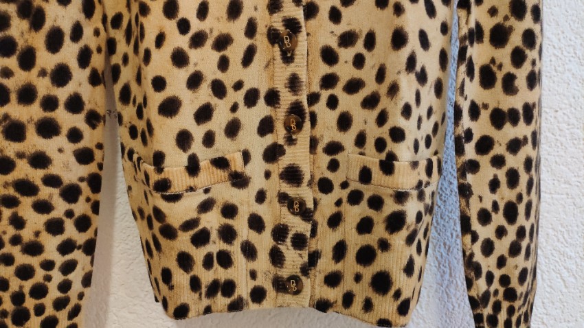 Preowned Dolce  Gabbana Cashmere Leopard Print Cardigan Size XXS Animal Print