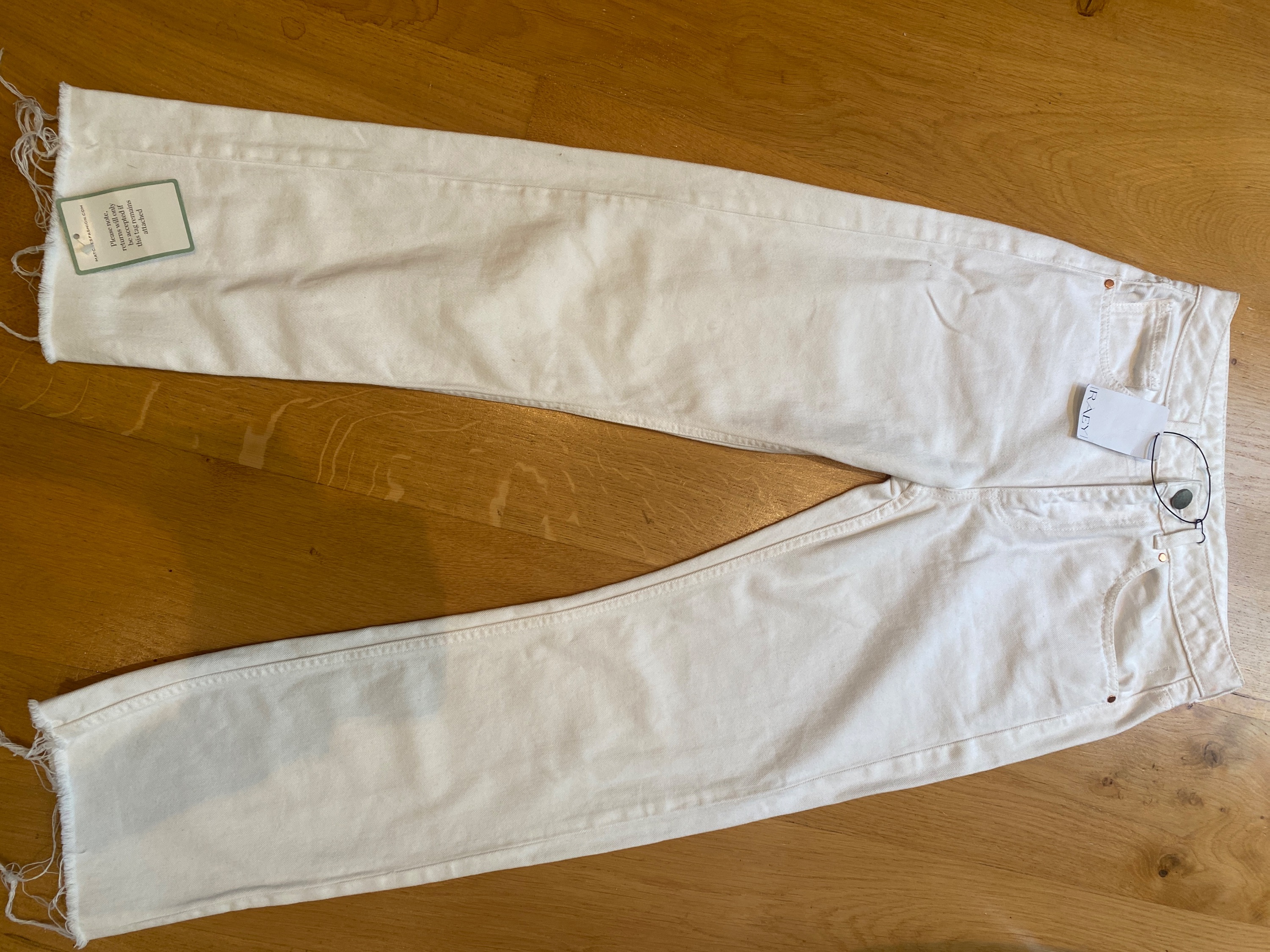 Raey White Plank Straight Leg Jeans Size 26/66 cotton