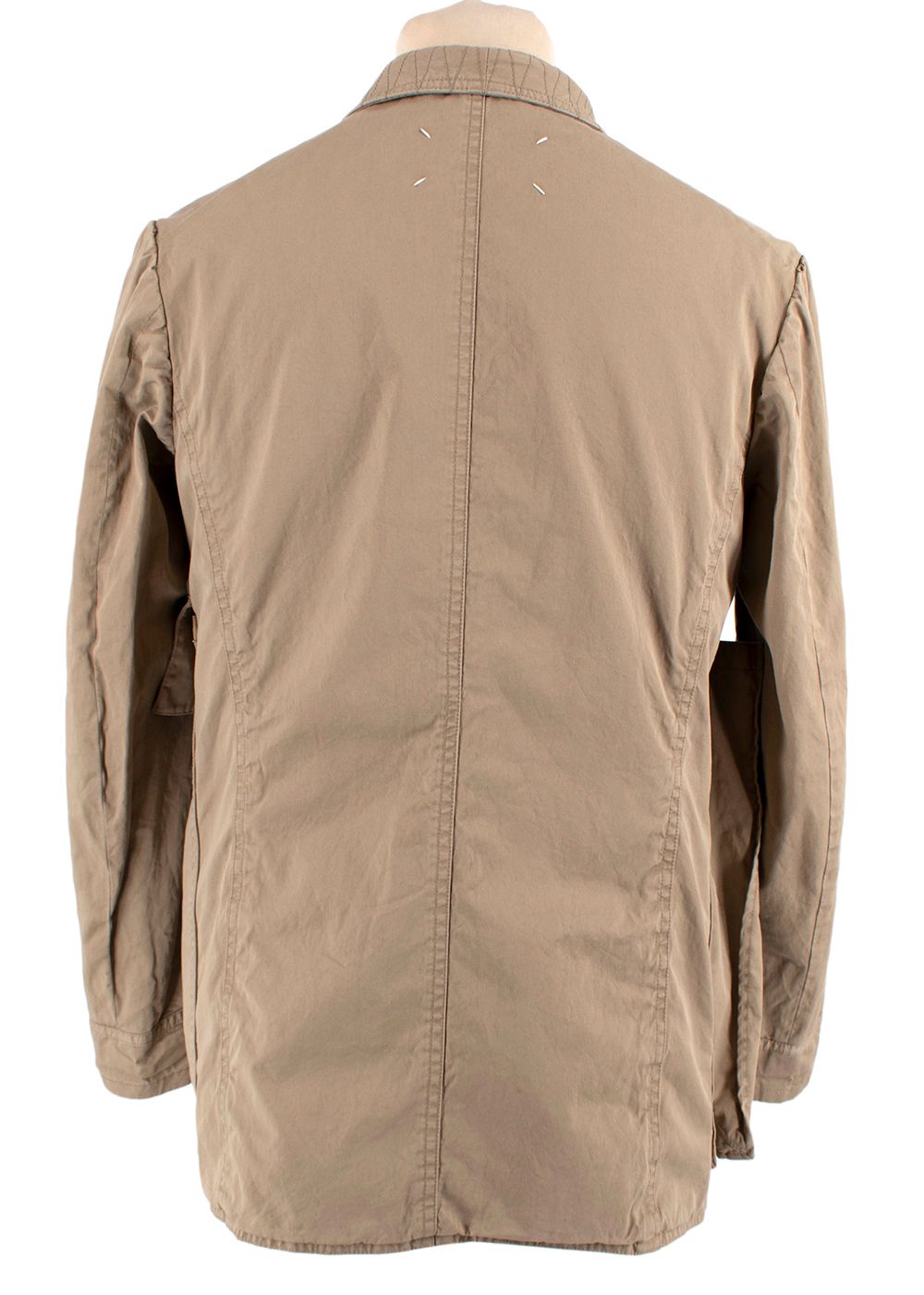 Maison Martin Margiela Beige Reversible Tailored Cargo Jacket Size XS