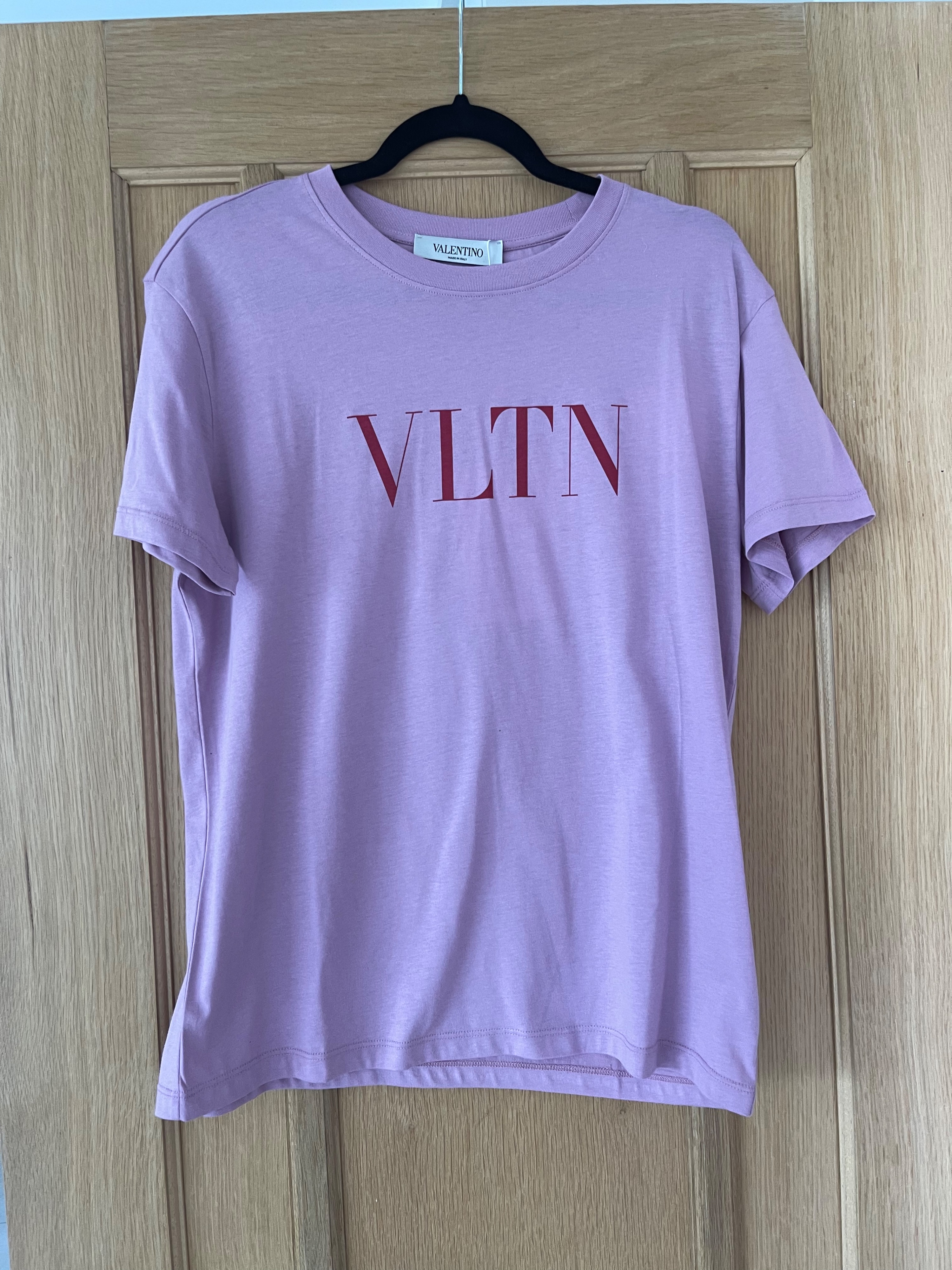 Valentino lilac cotton jersey VLTN printed T-shirt Size XS Purple/pink