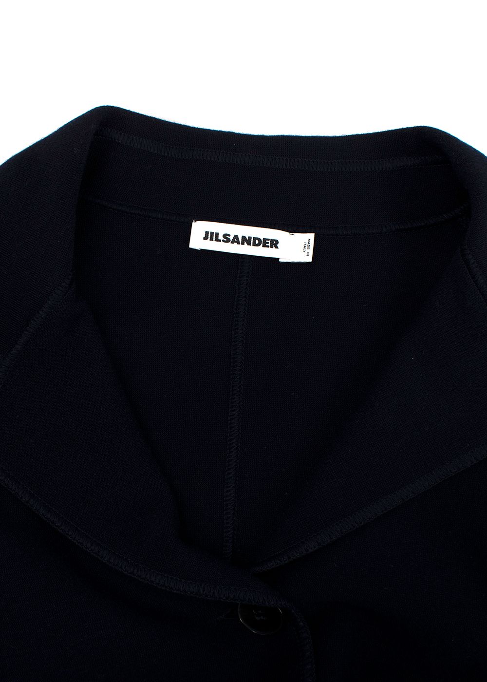 Jil Sander Navy Short Wool Jacket Size M