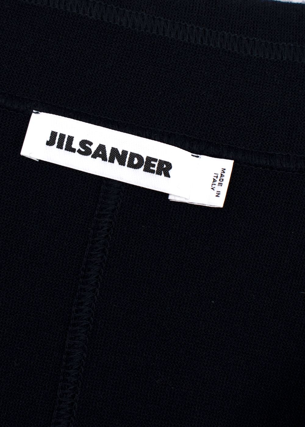 Jil Sander Navy Short Wool Jacket Size M