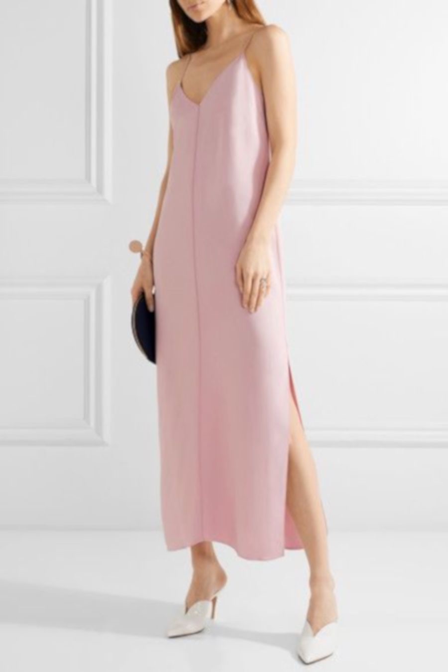 Elizabeth and James Pink Dara Slip Dress Size S viscose