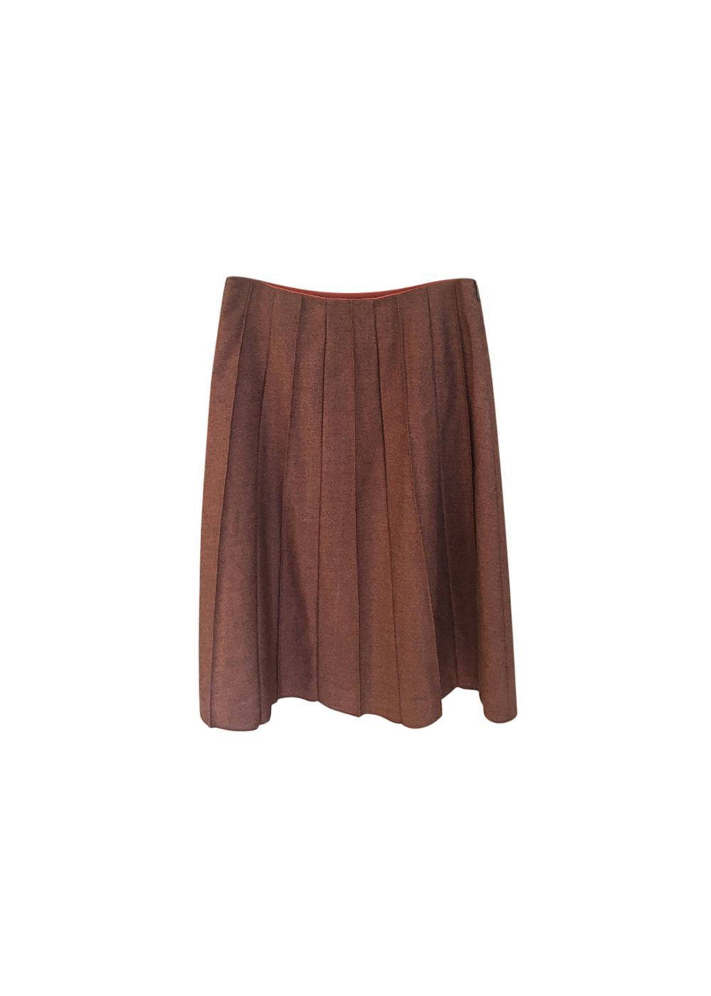 Loro Piana Flared A-Line Brown Skirt Size S mixed