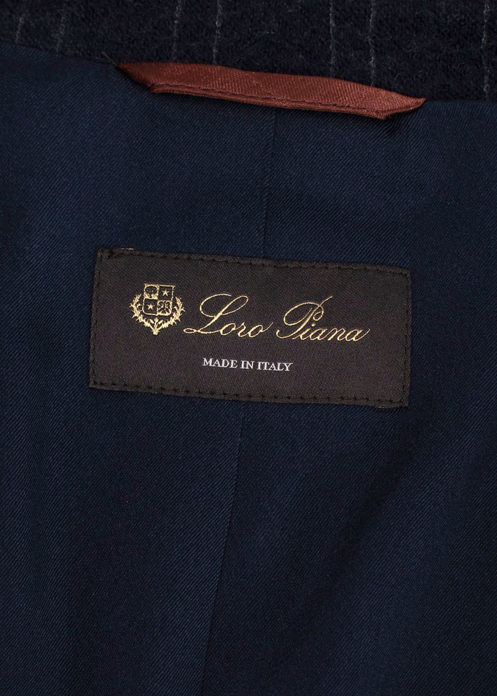 Loro Piana Navy Pinstripe Single Breasted Cashmere Blazer Size M