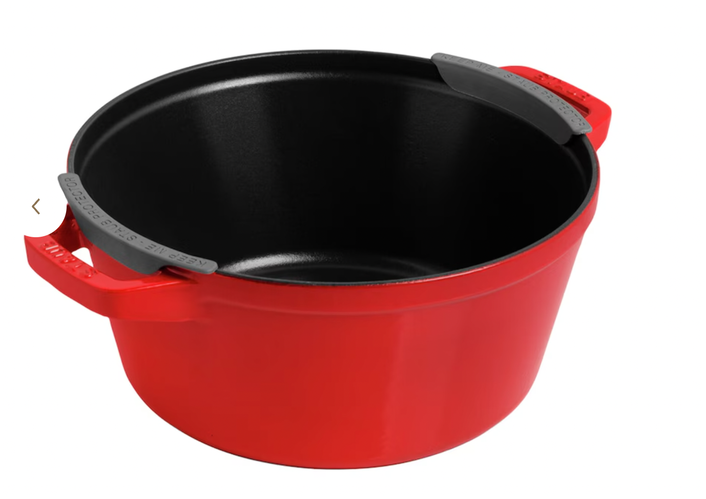 Men's Staub 2-Piece Round Stackable Cocotte Set In Cherry Cherry Red cast iron