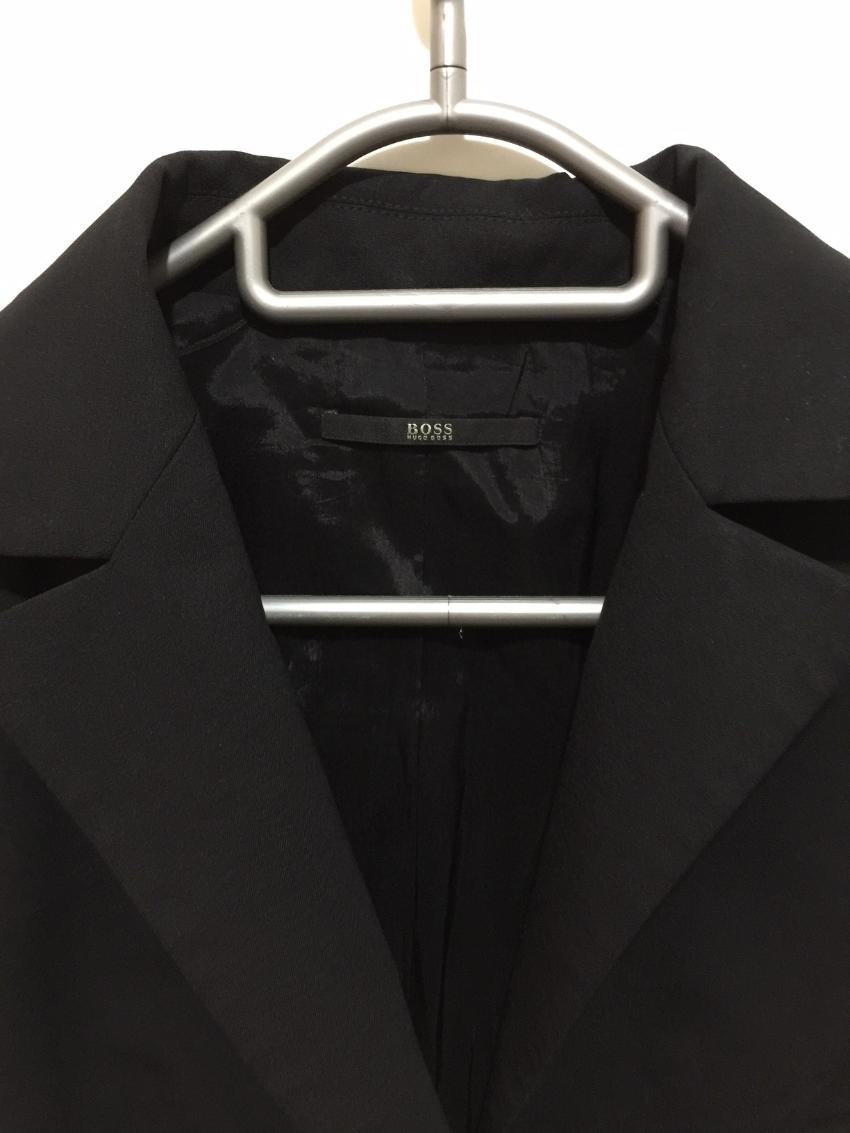 Preowned Hugo Boss black wool blend blazer Size S