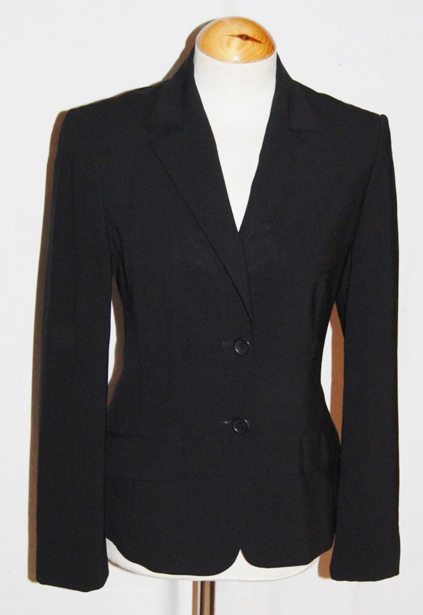 Preowned Hugo Boss black wool blend blazer Size S