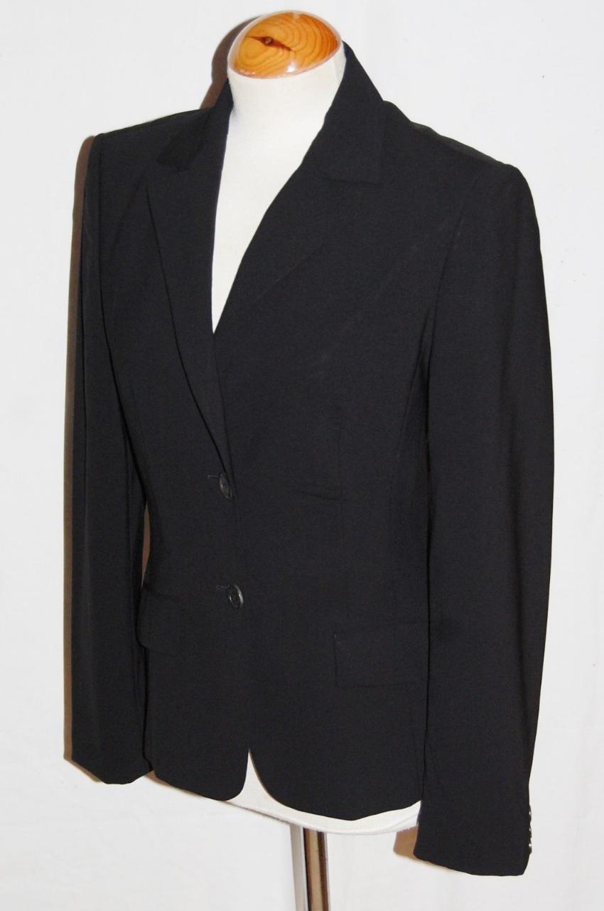 Preowned Hugo Boss black wool blend blazer Size S