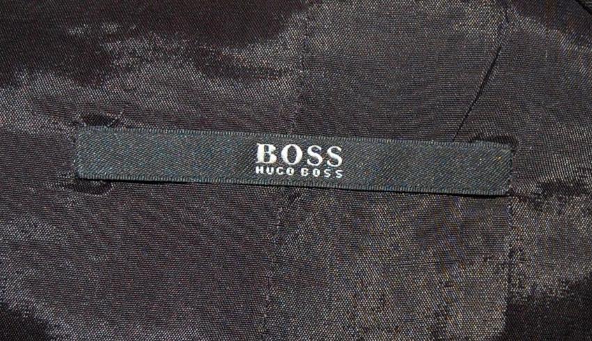 Preowned Hugo Boss black wool blend blazer Size S