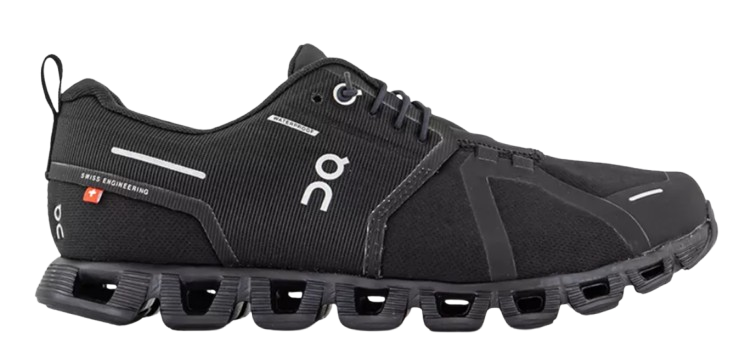 On Running Black Cloud 5 Waterproof Trainers Size 395 polyester/rubber