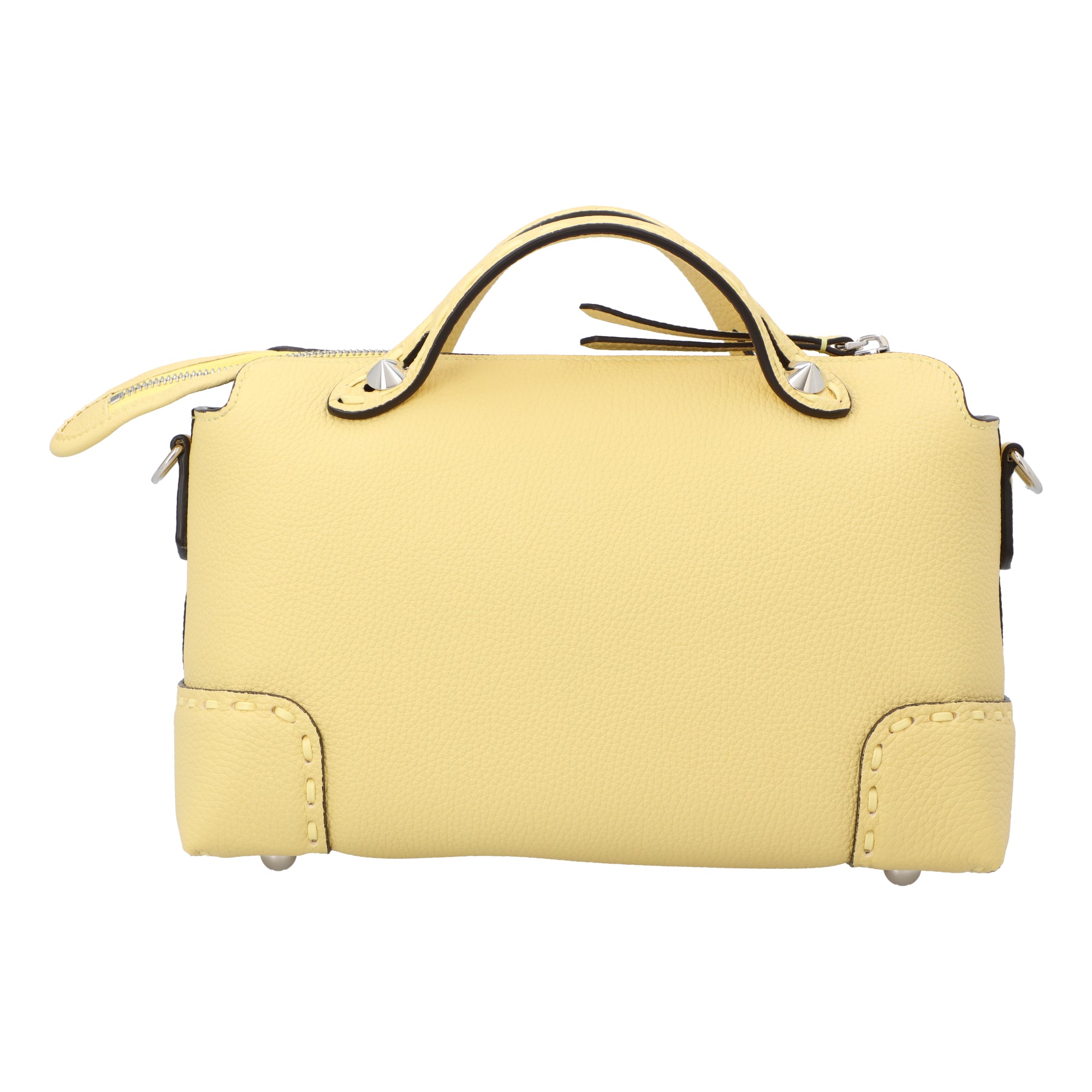 Fendi Yellow By The Way Medium Top Handle Bag yellow | yellow animal skin/calfskin