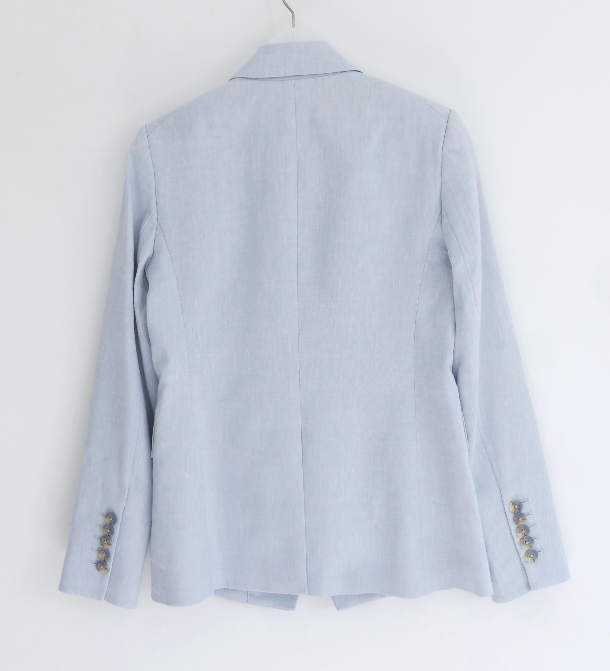 Veronica Beard Blue Double Breasted Gaya Dickey Blazer Size S