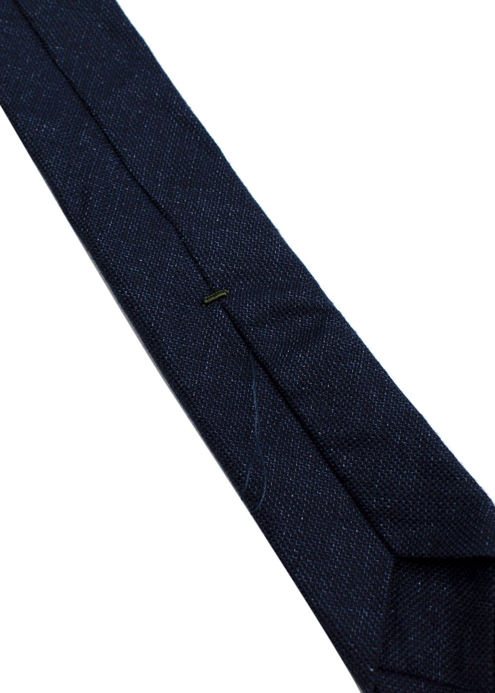 Men's Berluti Navy Hemp-Wool Blend Tie wool