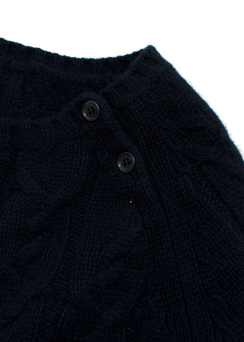 Loro Piana Navy Baby Cashmere Cable Knit Sweater Size 18-24 Months