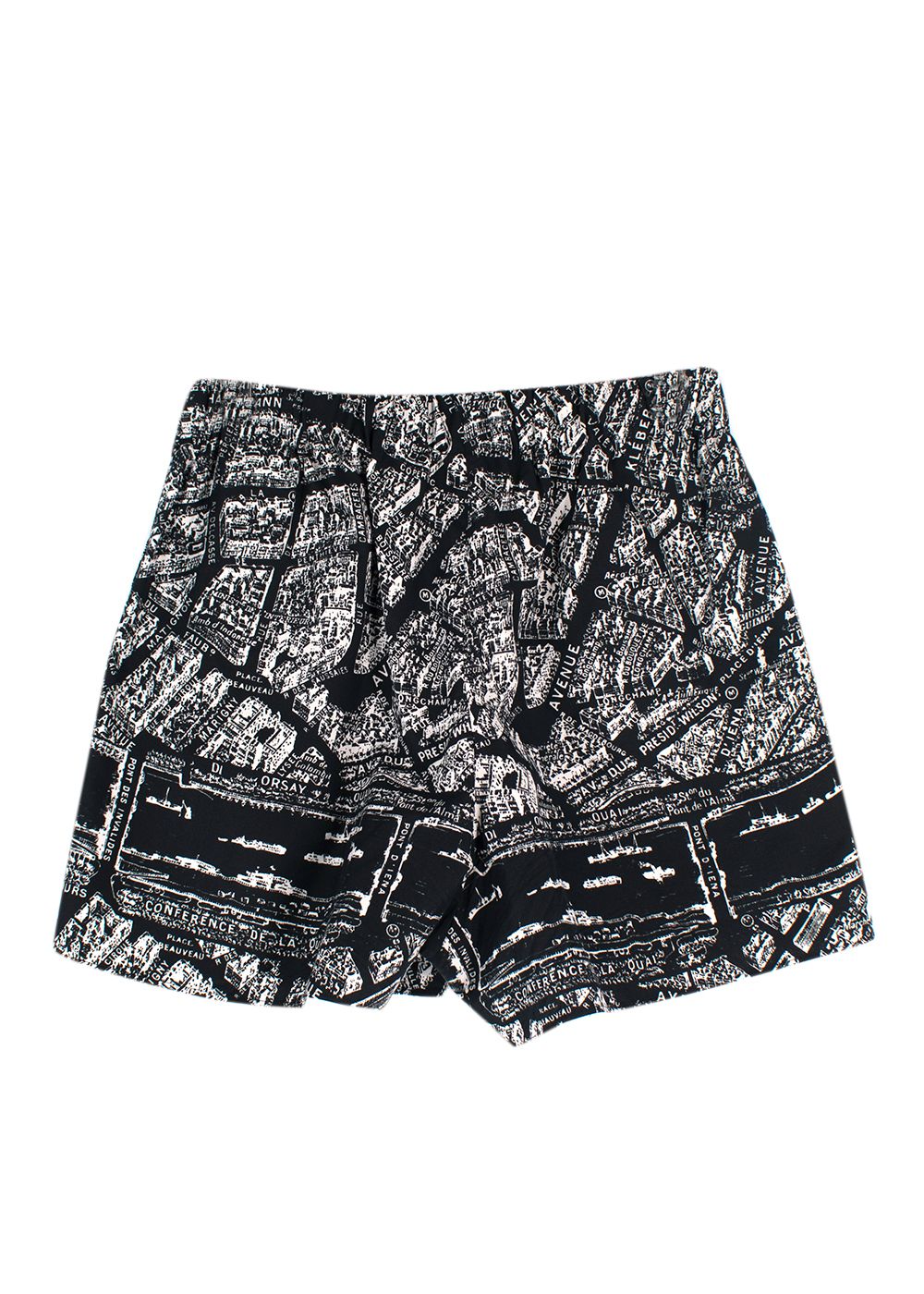 Christian Dior Black and White Printed Tailored Shorts Size XS Black White cotton/silk