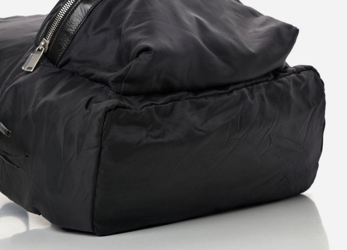 Saint Laurent Black City Backpack nylon/leather