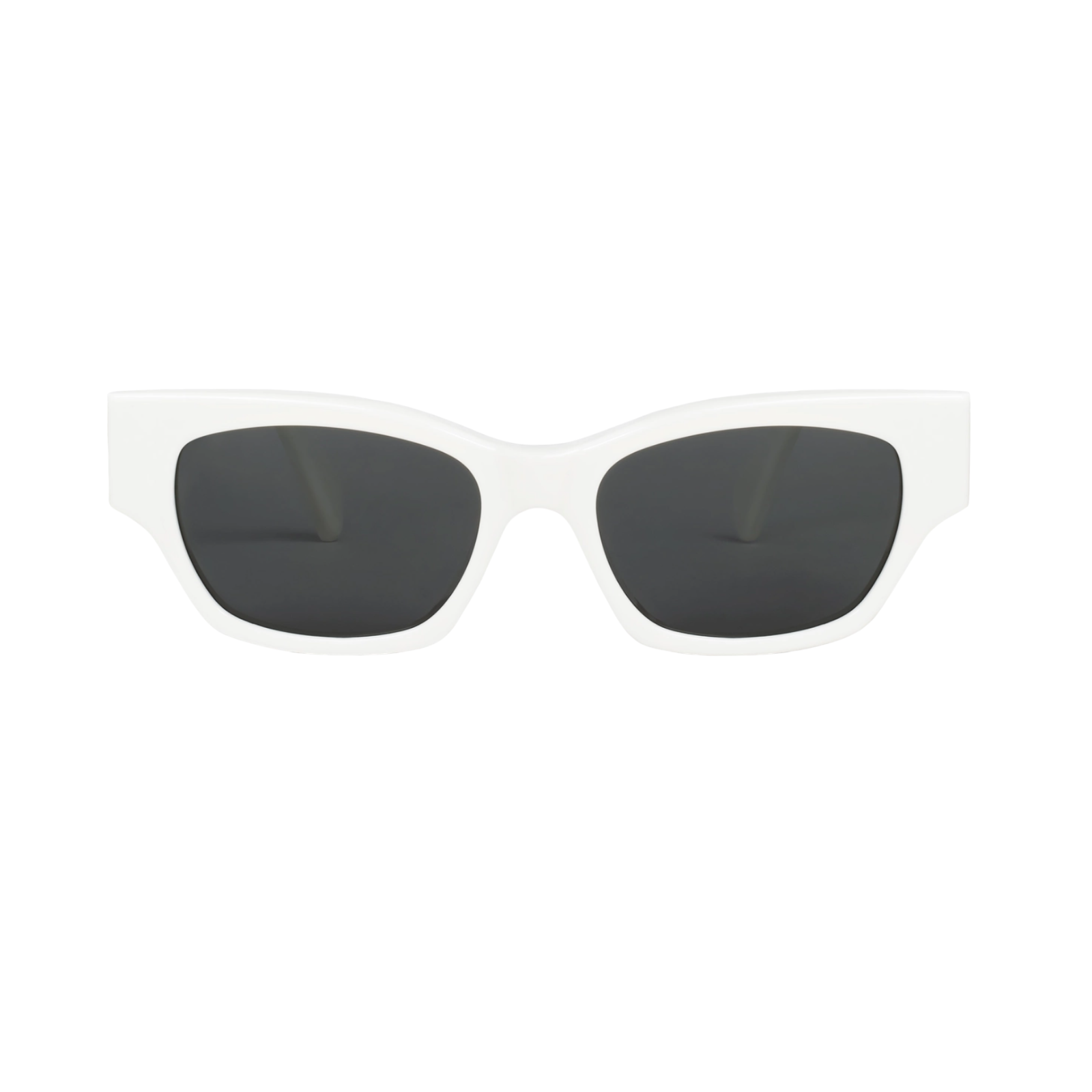 Celine White Oversized Cat Eye Sunglasses acetate