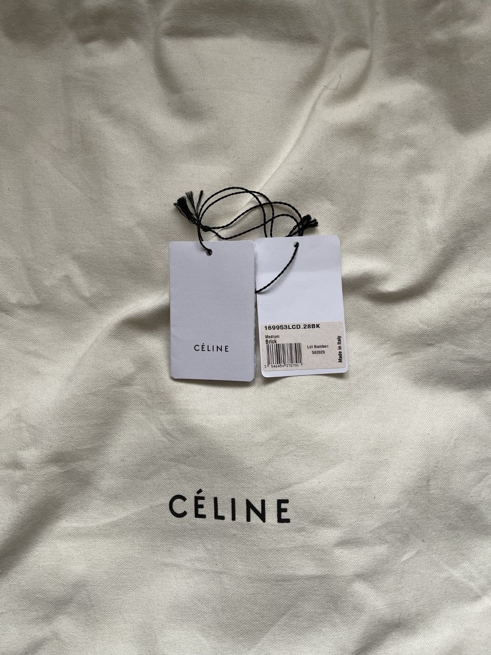 Preowned Celine Natural Calfskin Medium Phantom Luggage Tote Brick leather