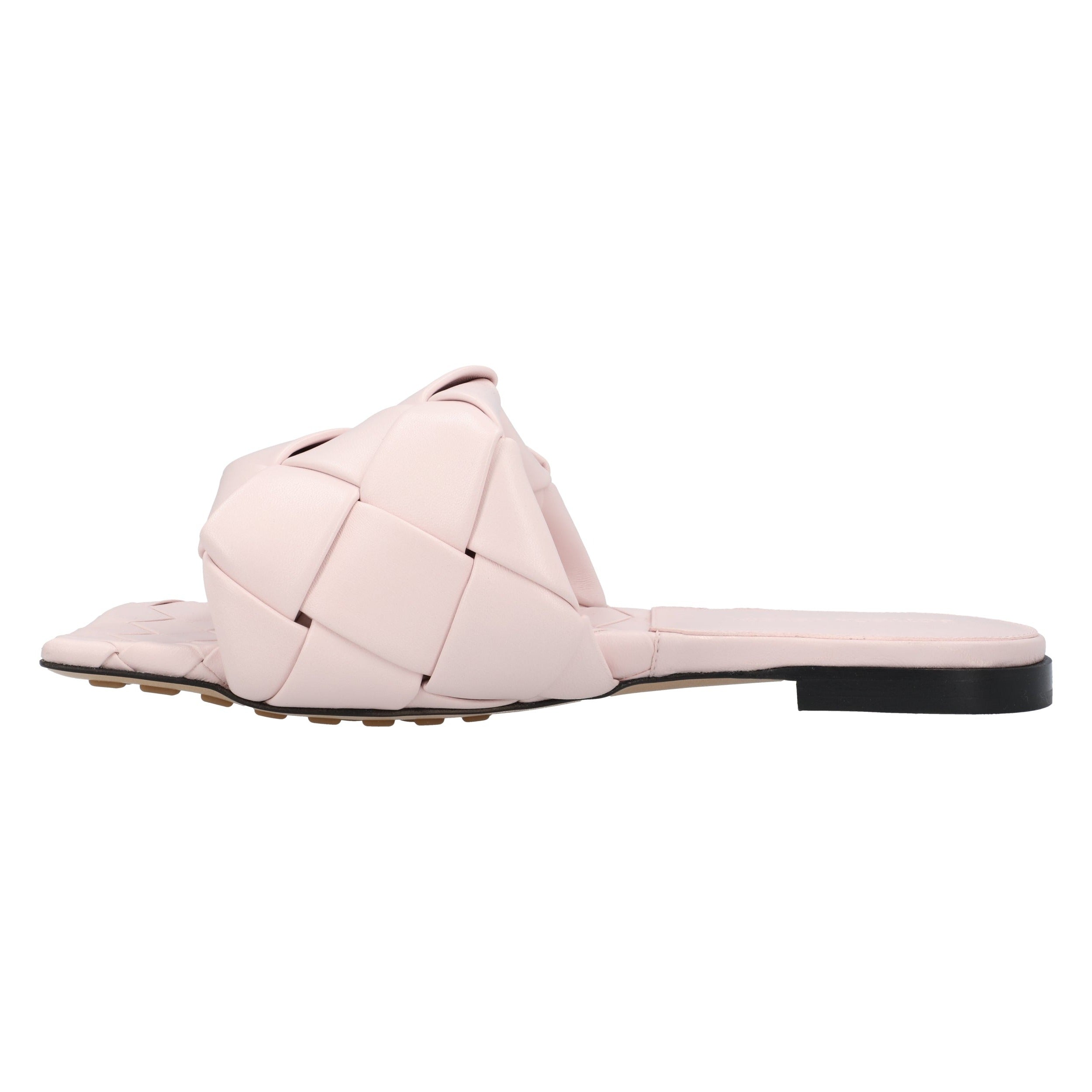 Bottega Veneta Quilted Pink Leather Lido Flat Sandal Size 36 pink | pink leather/lambskin leather