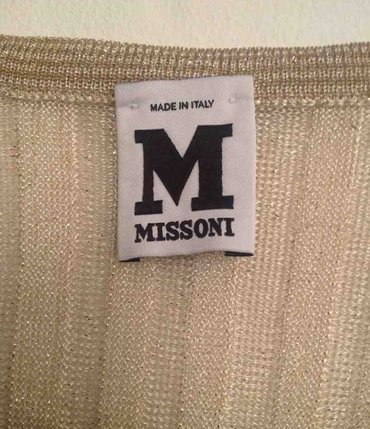 Missoni Camisole Top Size L Beige/Nude silk