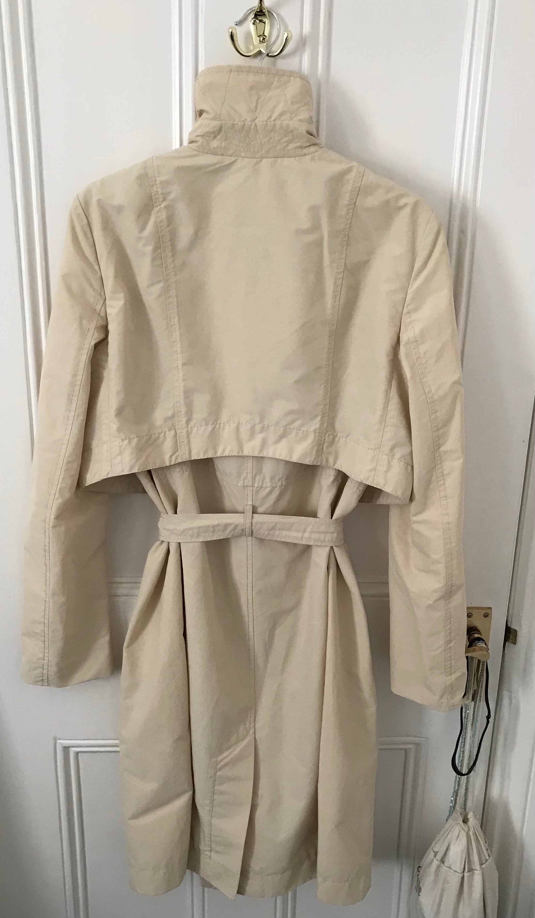 Preowned The Row  Cotton Blend Trench Coat Size S Ecru cotton/nylon