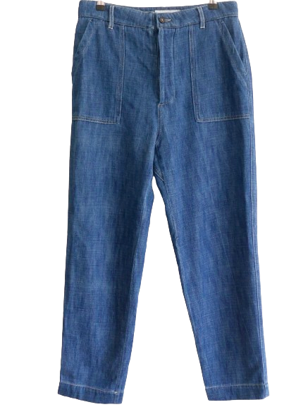 Preowned Officine Generale Chambray Saskia jeans Size 30/76 Blue cotton