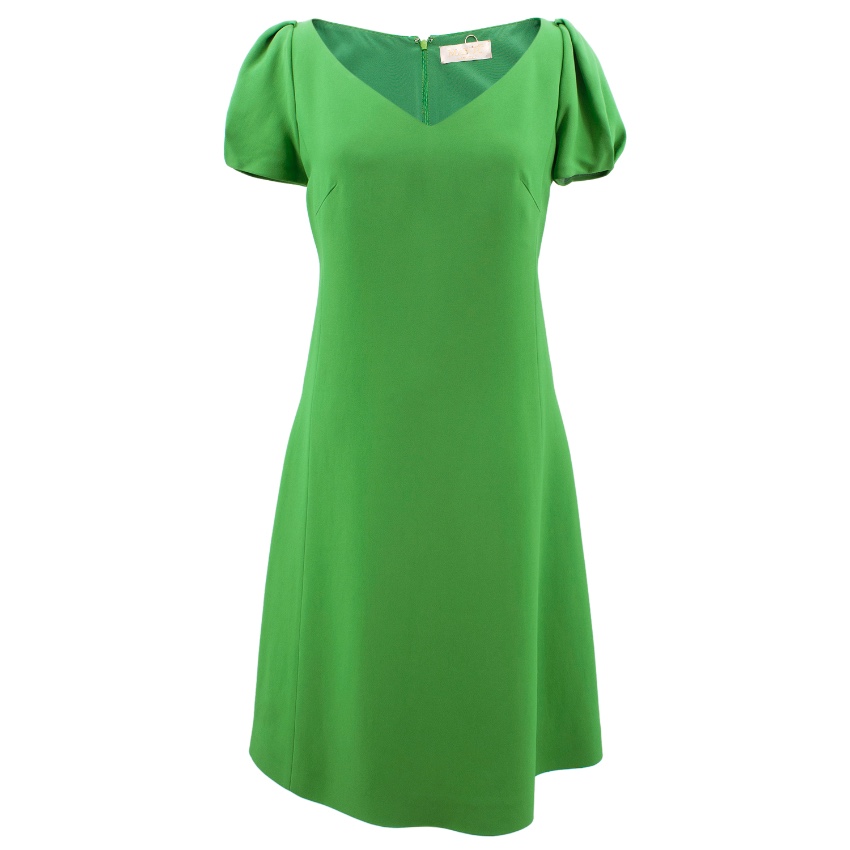 Mantu green v-neck dress Size XS viscose