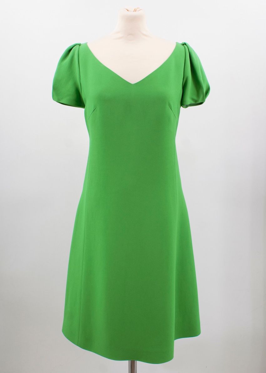 Mantu green v-neck dress Size XS viscose