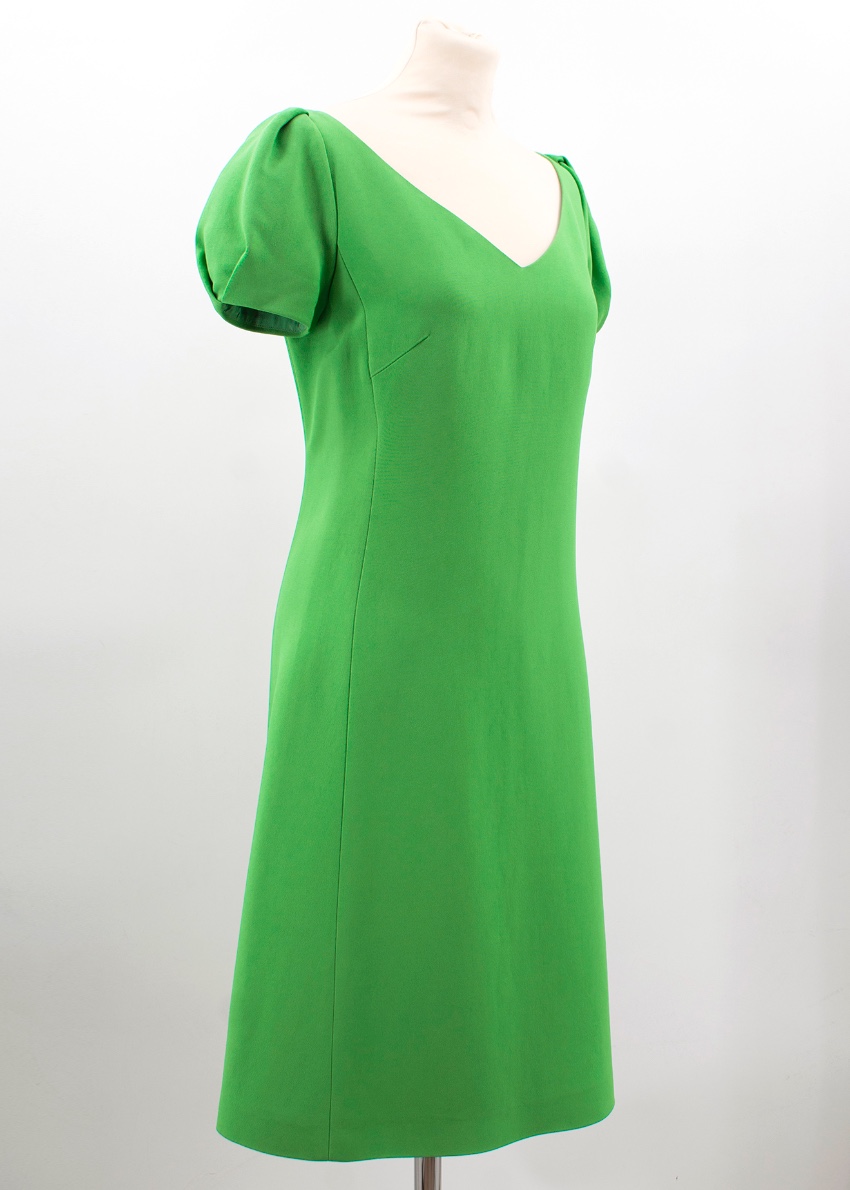 Mantu green v-neck dress Size XS viscose