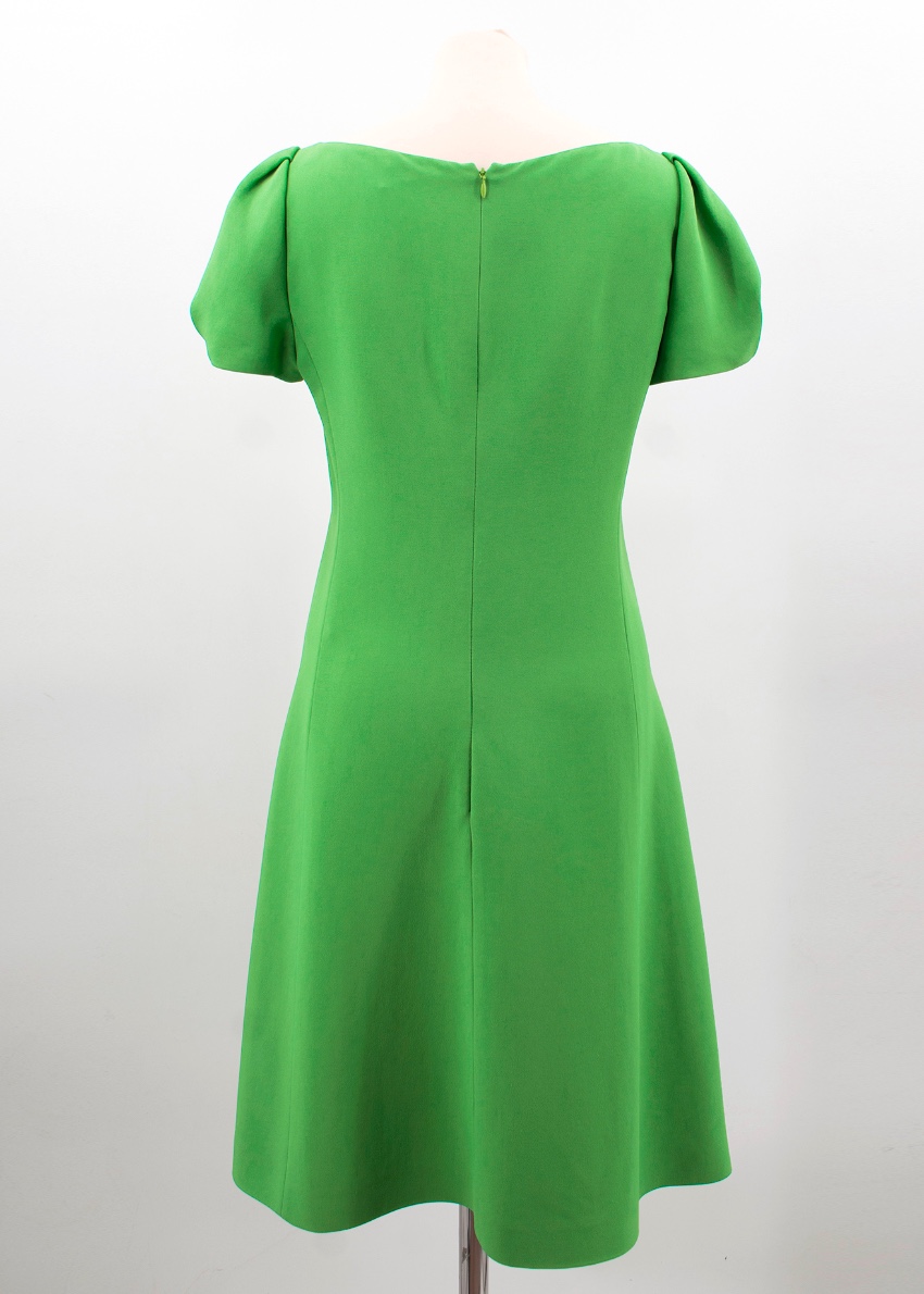 Mantu green v-neck dress Size XS viscose