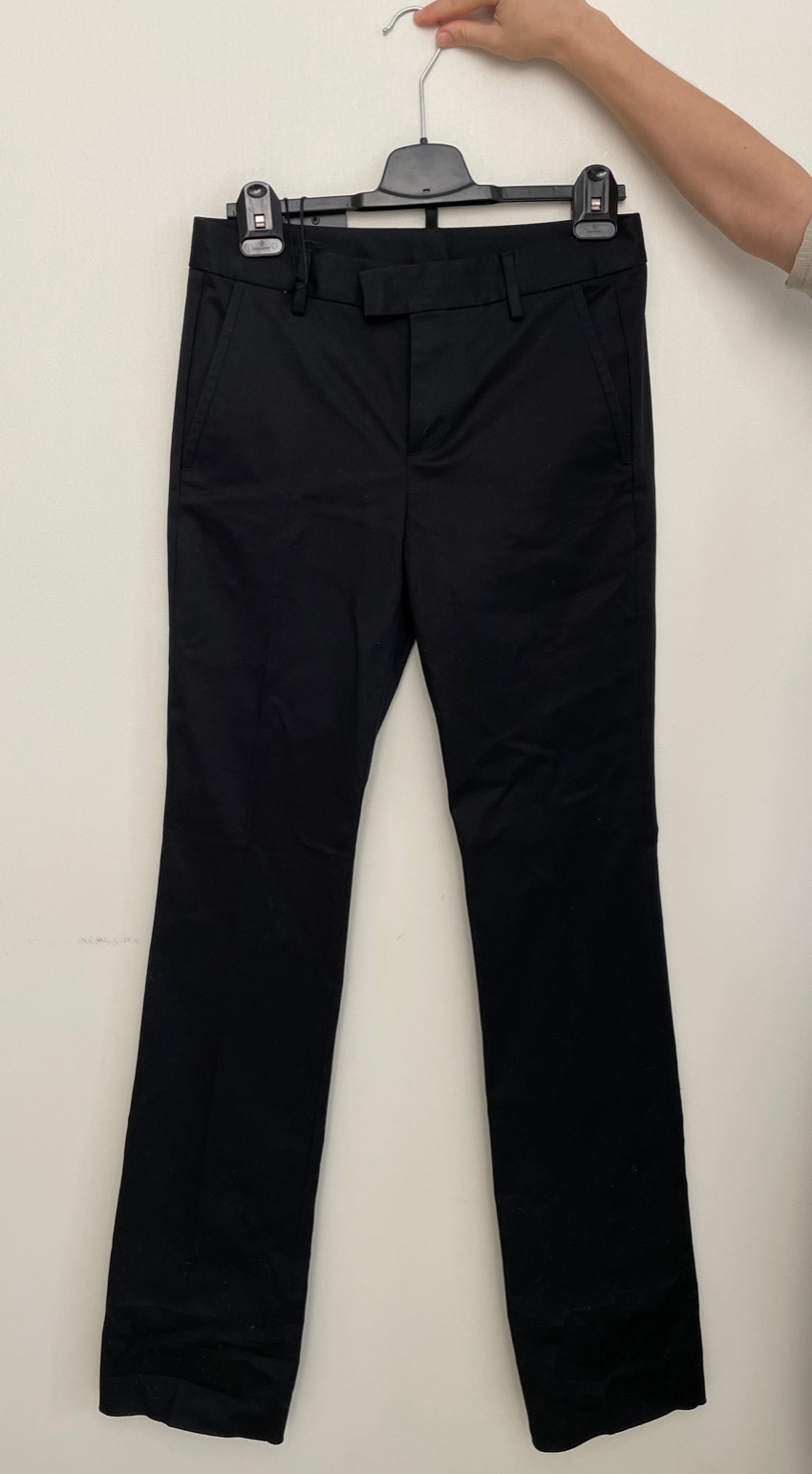 DSquared Black Mid Rise Straight Leg Pants Size S cotton