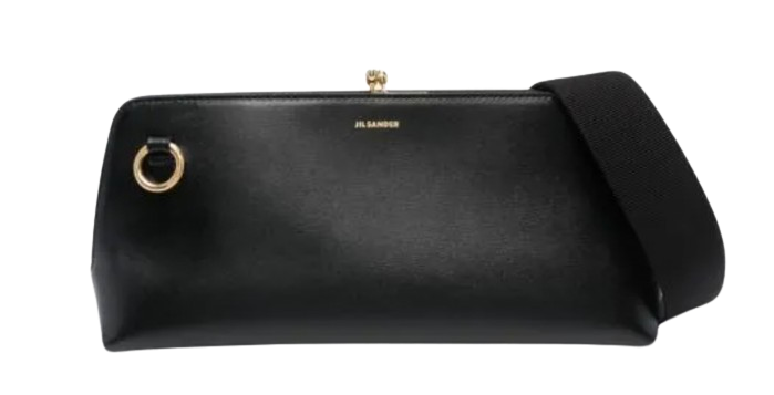 Jil Sander Black Goji Shoulder Bag leather