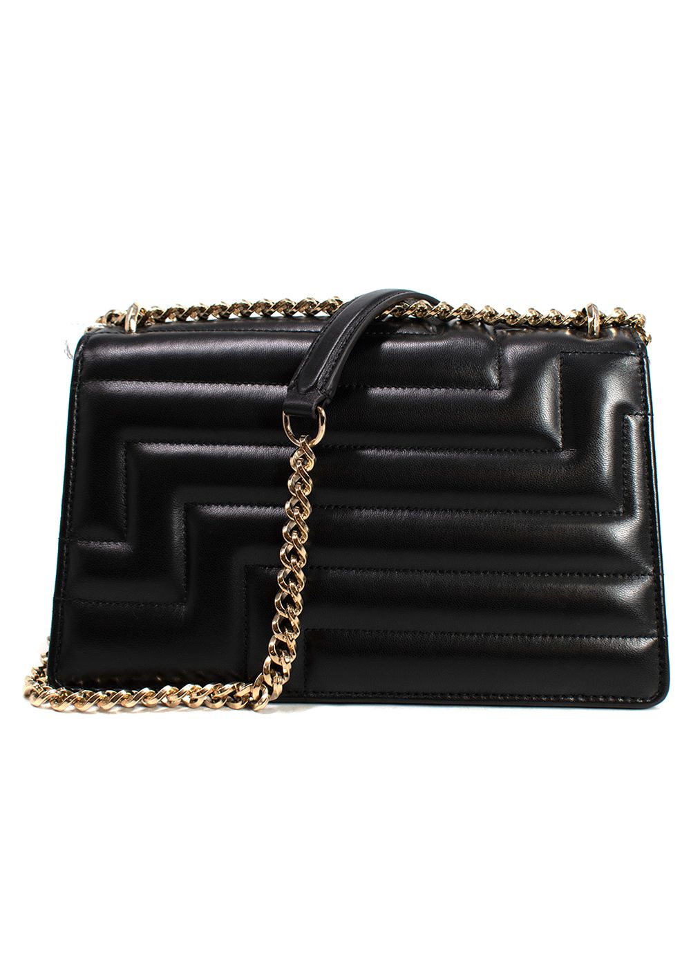 Jimmy Choo Black Avenue Nappa Leather Shoulder Bag