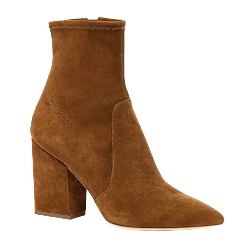 Preowned Loeffler Randall Isla Suede Ankle Boots Size 405 Brown leather