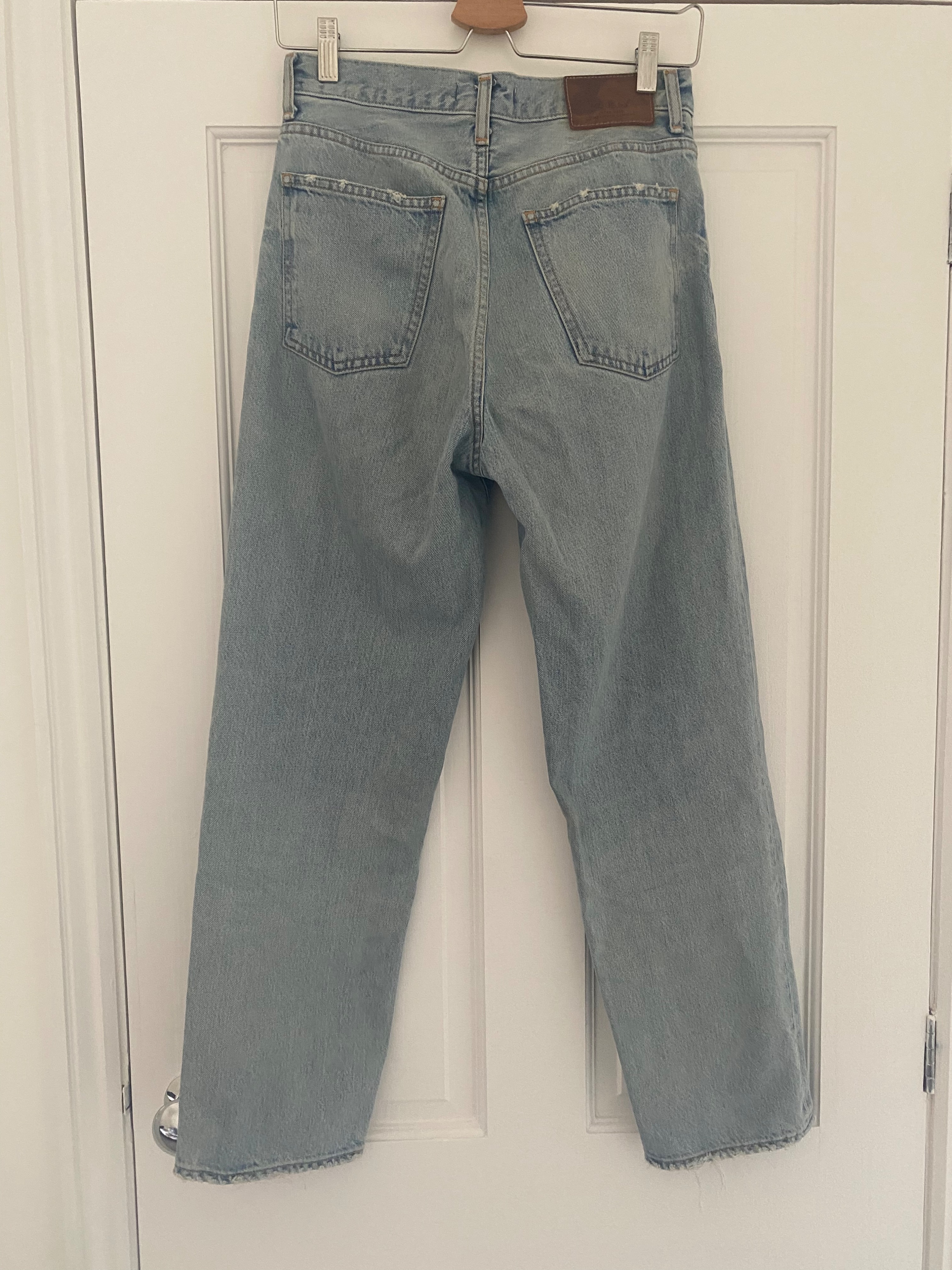 Preowned vintage mid-wash Japanese denim jeans Size 25/63 Blue