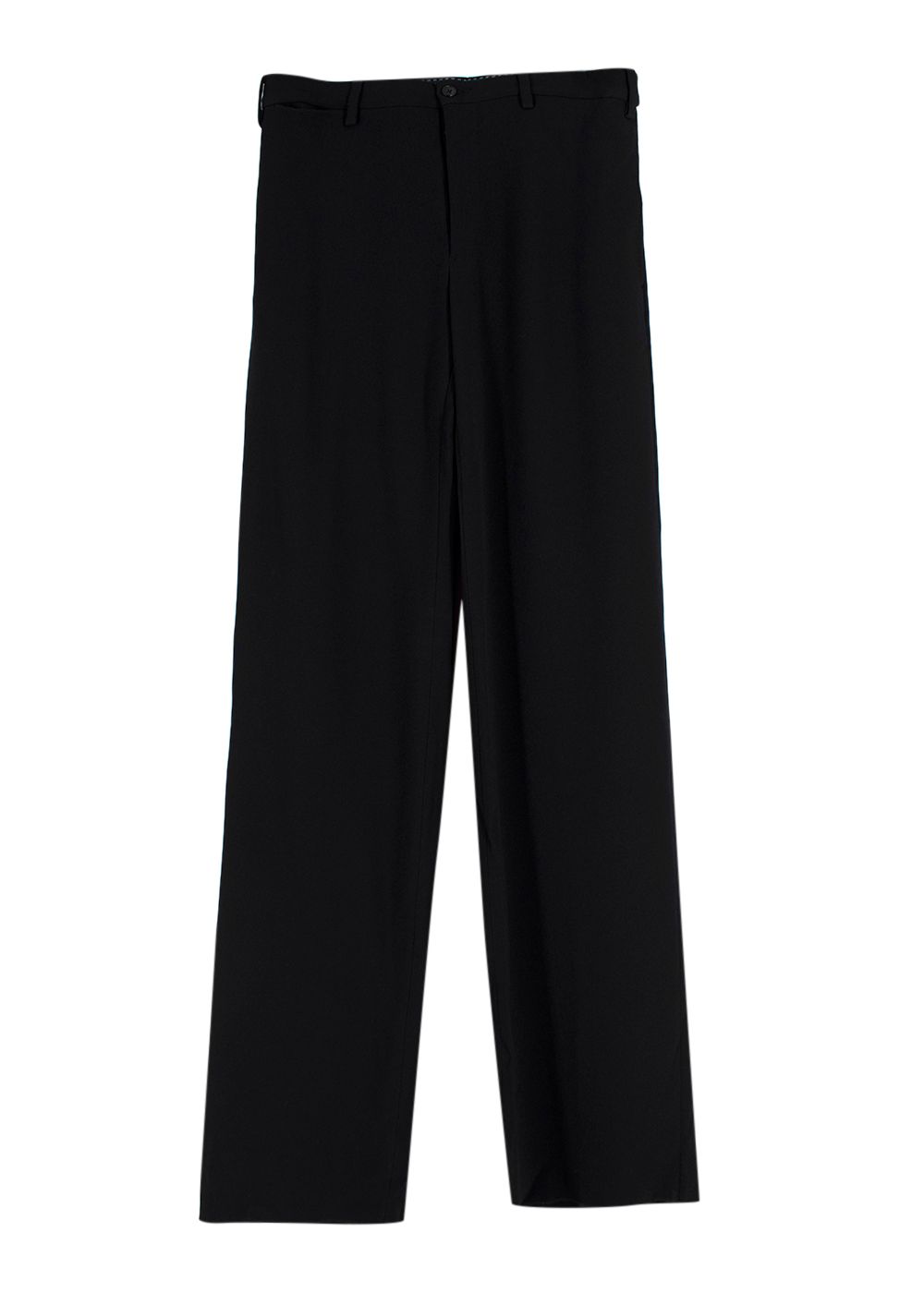 Connolly Black Wide Leg Trousers Size M cotton