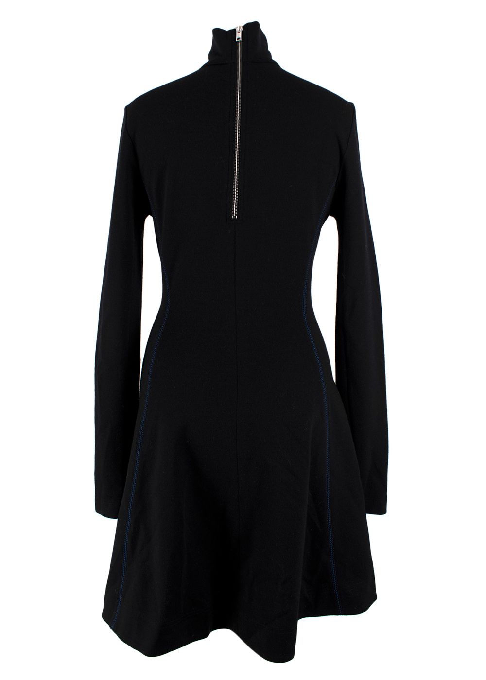 Calvin Klein 205W39NYC Black Turtleneck Virgin Wool Dress Size XXS