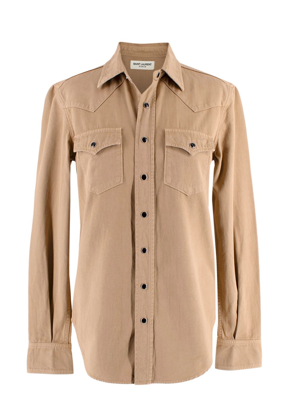 Saint Laurent beige shirt Size S Brown cotton