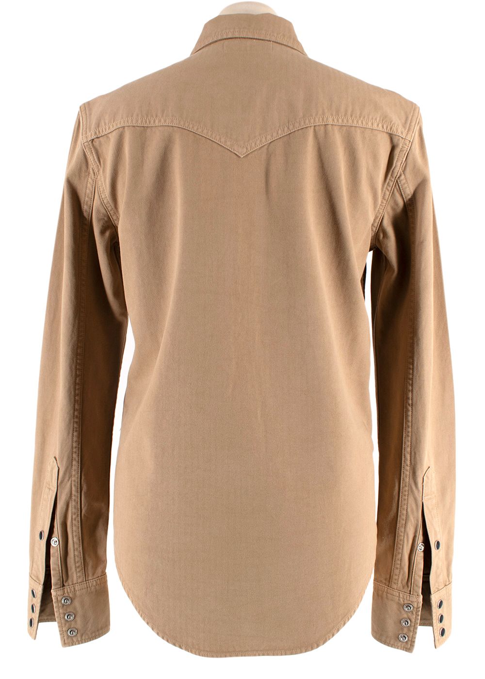 Saint Laurent beige shirt Size S Brown cotton