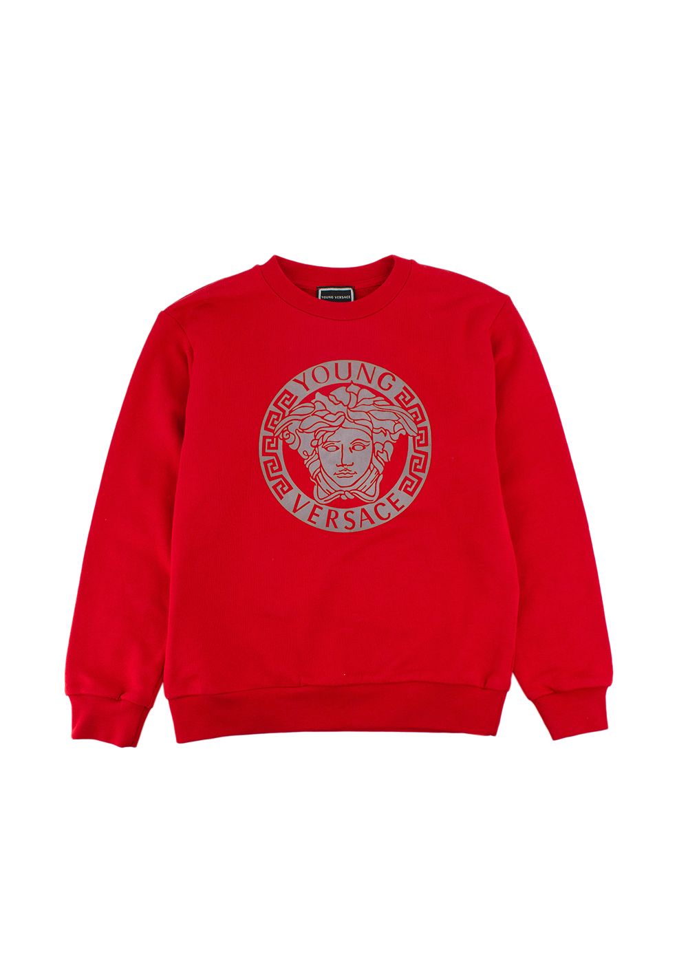 Boys Versace Vers Tonal Medusa Sweatshirt in Red Size 10 Years + cotton