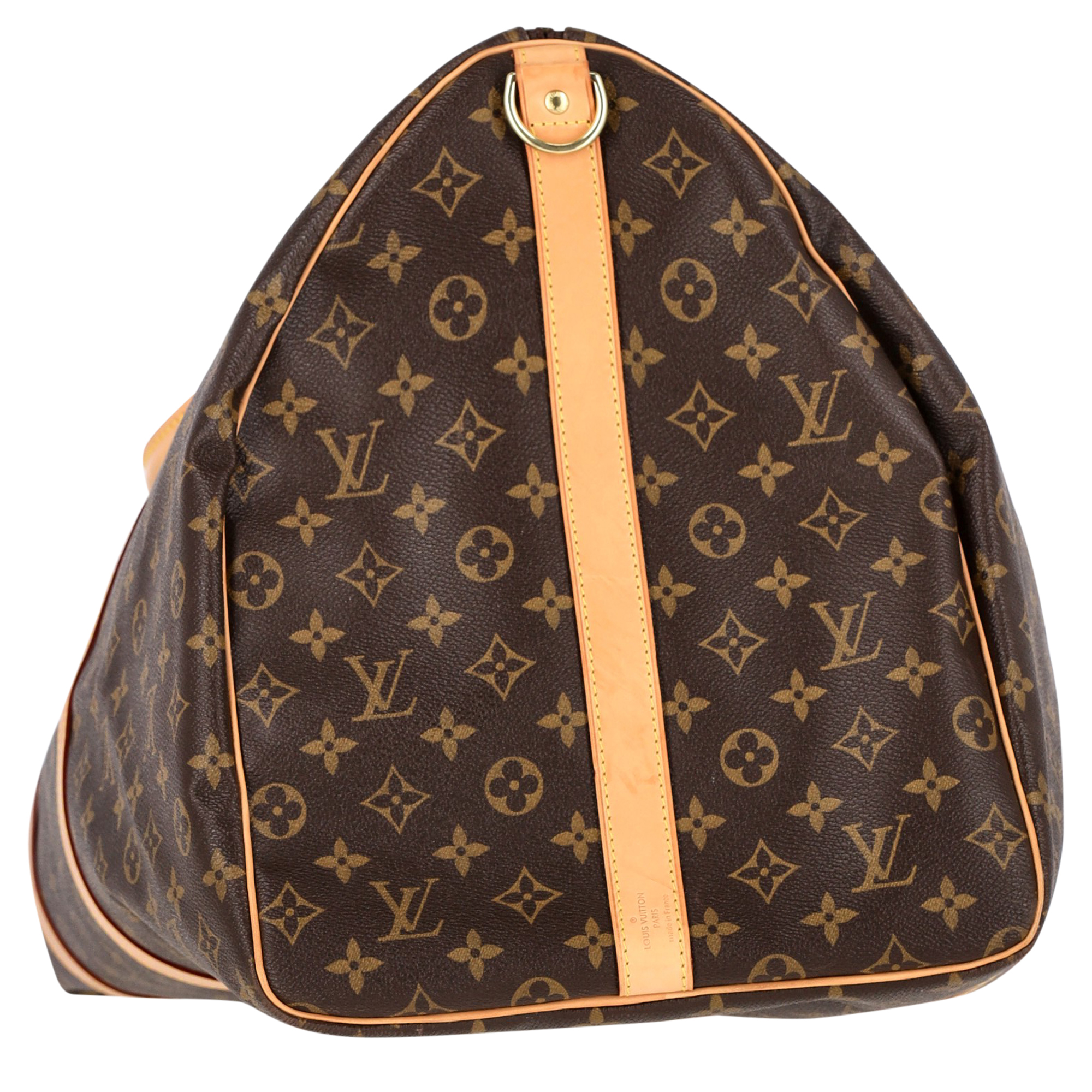 Preowned Louis Vuitton Brown Canvas  Keepall Bandoulière 55 Bag brown | ochre