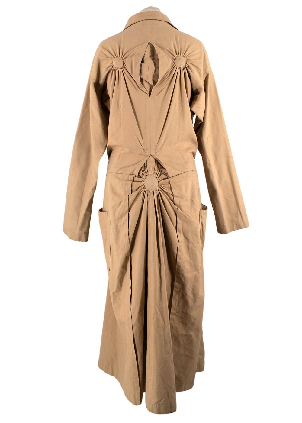 Preowned Issey Miyake Beige Trench Coat Size M cotton