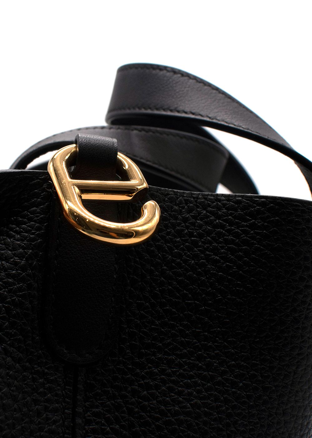 Hermes Black In-The-Loop 18cm Tote with Gold Hardware leather