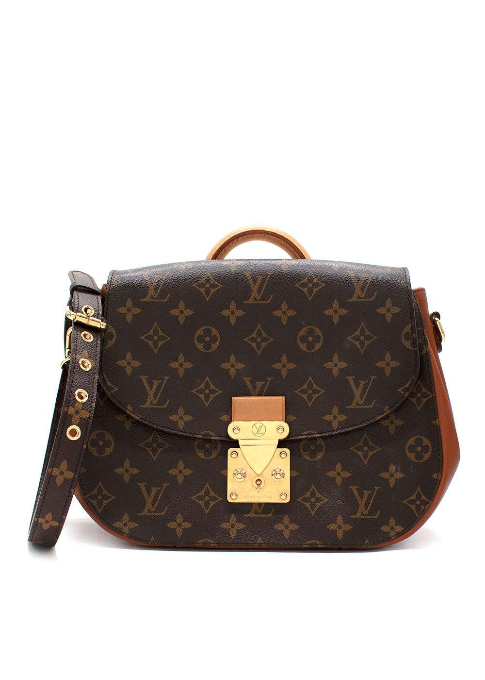 Preowned Louis Vuitton Monogram Canvas Eden PM Cross-Body Bag brown coated canvas