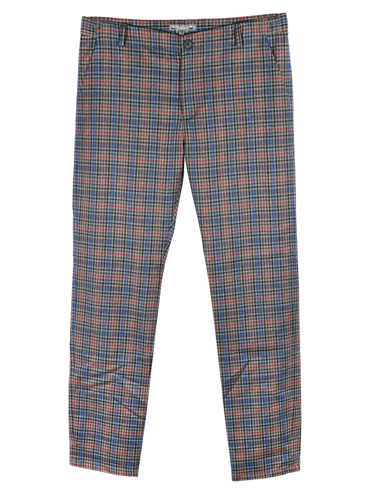 Boys Bonpoint Kids 14Y Plaid Trousers Size 10 Years + Grey/Multi please see description