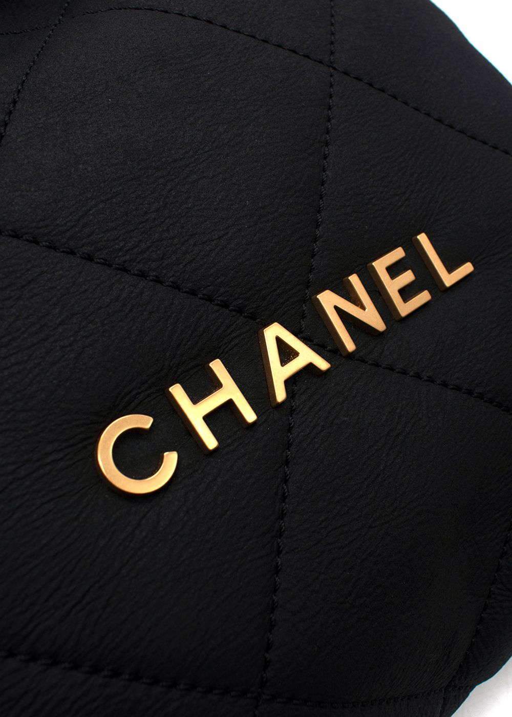 Chanel Black Shearling 22 Hobo Bag aged lambskin