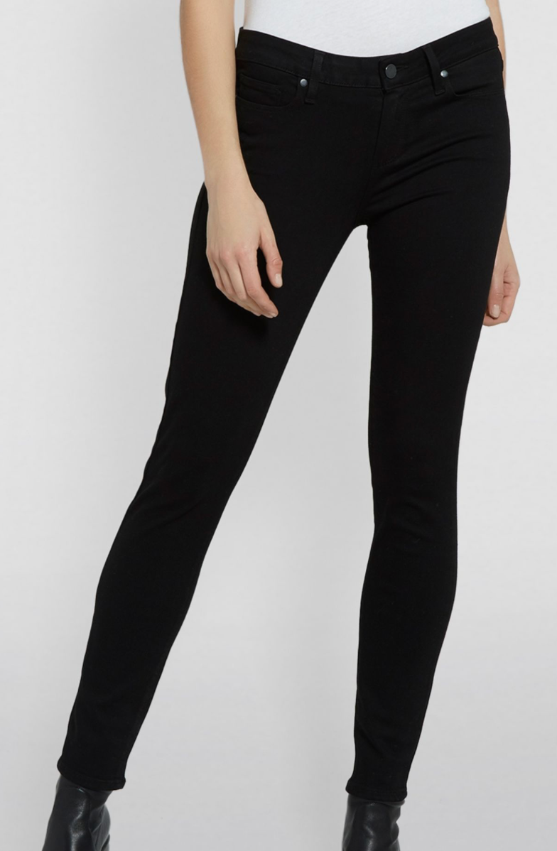 Paige Black Verdugo Ultra Skinny Jeans Size XS rayon/cotton/polyester