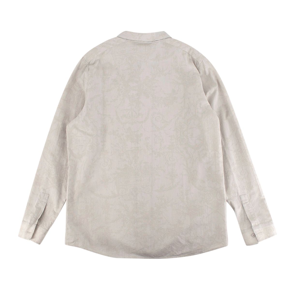 Boys Dior Kids 12A Stone Damask Shirt Size 10 Years + Beige cotton